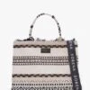 Kimolos Black Embroidered Tote Bag