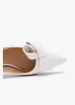Stormi White Leather Kitten Heel Court Shoes -Daniel Footwear Shop stormi p135571 199962 image