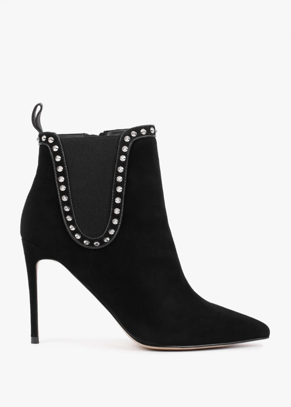 Studette Black Suede Studded Ankle Boots 1 Studette Black Suede Studded Ankle Boots