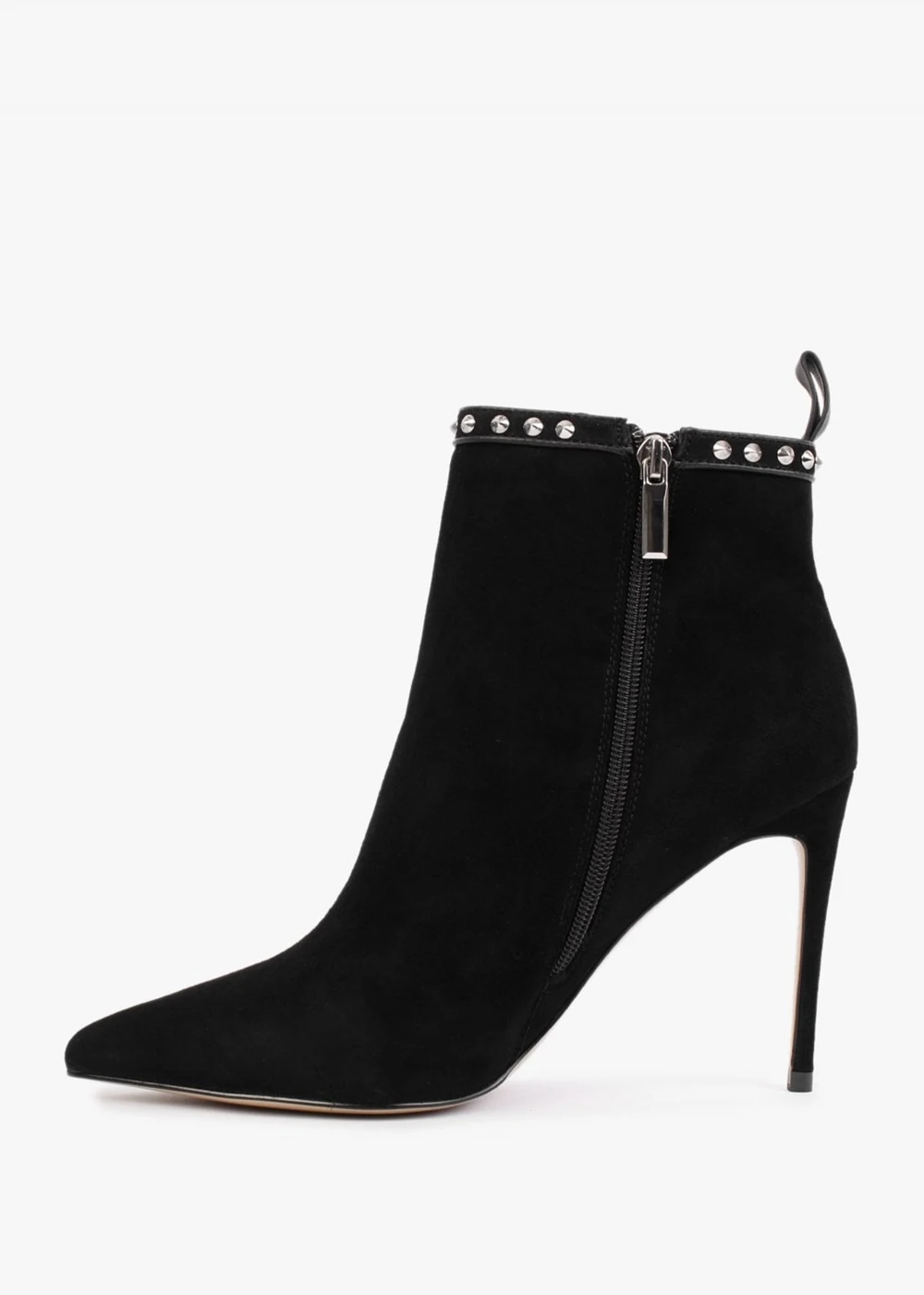 Studette Black Suede Studded Ankle Boots 4 Studette Black Suede Studded Ankle Boots - Image 4