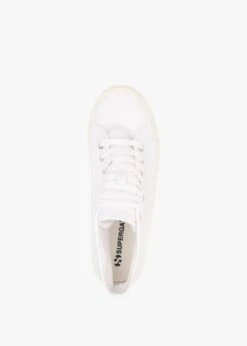 Superga 2341 Alpina Shiny Gum White High-Top Trainers -Daniel Footwear Shop superga alpina p124174 199758 image