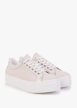 Suri II Pink Leather Patent Trim Flatform Trainers -Daniel Footwear Shop suri 2 p131761 198615 image