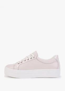 Suri II Pink Leather Patent Trim Flatform Trainers -Daniel Footwear Shop suri 2 p131761 198617 image
