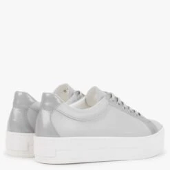 Suri II Grey Leather Patent Trim Flatform Trainers 9 Suri II Grey Leather Patent Trim Flatform Trainers -Daniel Footwear Shop suri 2 p131763 182567 image
