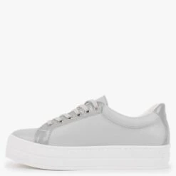 Suri II Grey Leather Patent Trim Flatform Trainers 10 Suri II Grey Leather Patent Trim Flatform Trainers -Daniel Footwear Shop suri 2 p131763 182568 image