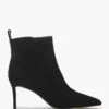 Sydney Black Suede Heeled Ankle Boots