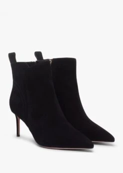Sydney Black Suede Heeled Ankle Boots -Daniel Footwear Shop sydney p135579 199976 image