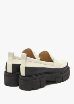 Treasure Cream Leather Chunky Loafers -Daniel Footwear Shop treasure p135848 196193 image
