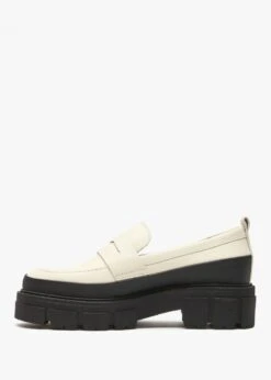 Treasure Cream Leather Chunky Loafers -Daniel Footwear Shop treasure p135848 196194 image