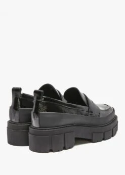 Treasure Black Patent Leather Chunky Loafers -Daniel Footwear Shop treasure p135849 196198 image