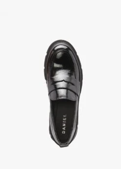 Treasure Black Patent Leather Chunky Loafers -Daniel Footwear Shop treasure p135849 196200 image