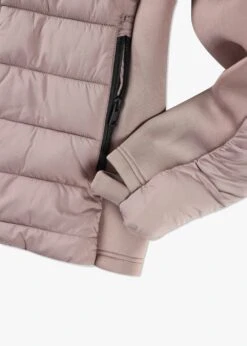 Quilted Taupe Padded Hooded Jacket -Daniel Footwear Shop tribal 1454 p138605 217273 image