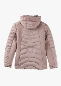 Quilted Taupe Padded Hooded Jacket -Daniel Footwear Shop tribal 1454 p138605 217274 image
