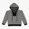 Black & White Hooded Knit