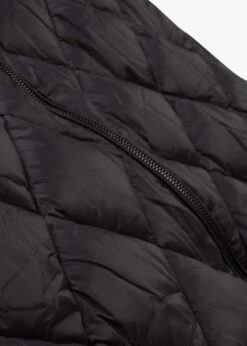 Quilted Black Padded Long Line Hooded Coat -Daniel Footwear Shop tribal 1615 p138607 203691 image