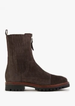 Alpe Truffle Brown Suede Calf Boots