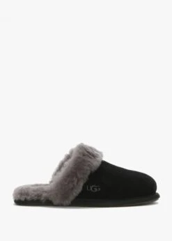 Ugg Women's Scuffette Black Grey Suede Shearling Slippers