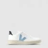 Veja V-10 C.W.L Vegan White Steel Nautic Trainers