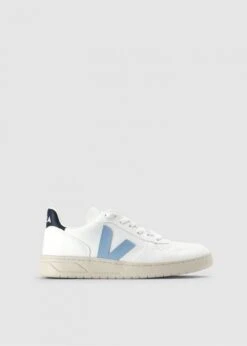 Veja V-10 C.W.L Vegan White Steel Nautic Trainers