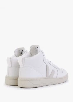 Veja V-15 Leather Extra White Natural High-Top Trainers -Daniel Footwear Shop v 15 leather extra white natural high top trainers p135449 195834 image