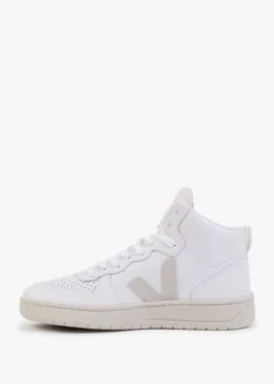 Veja V-15 Leather Extra White Natural High-Top Trainers -Daniel Footwear Shop v 15 leather extra white natural high top trainers p135449 195835 image