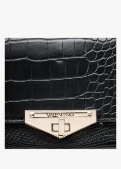 Valentino Abby Black Moc Croc Purse On A Chain -Daniel Footwear Shop val abby purse p136042 201038 image