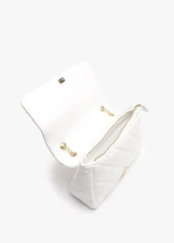 Valentino Ada Bianco Quilted Satchel Bag -Daniel Footwear Shop val ada satchel p121692 199605 image