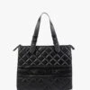 Valentino Ada Black Quilted Shopper Bag