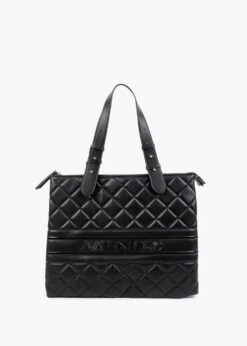 Valentino Ada Black Quilted Shopper Bag