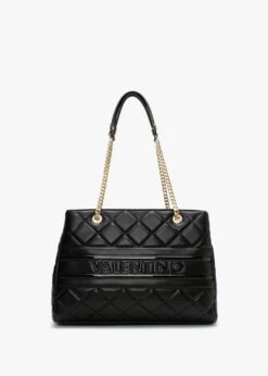 Valentino Ada Black Quilted Tote Bag