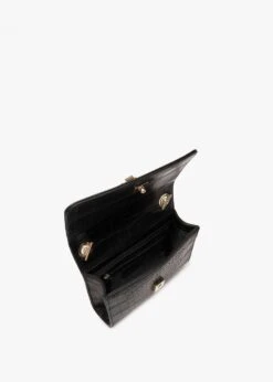 Valentino Audrey Nero Moc Croc Shoulder Bag -Daniel Footwear Shop val audrey pochette p135788 200387 image