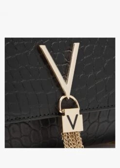 Valentino Audrey Nero Moc Croc Shoulder Bag -Daniel Footwear Shop val audrey pochette p135788 200388 image