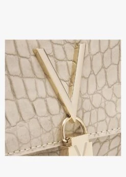 Valentino Audrey Ecru Moc Croc Shoulder Bag -Daniel Footwear Shop val audrey pochette p135789 200392 image