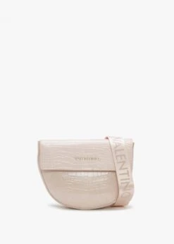 Valentino Bigs Off White Reptile Satchel Bag