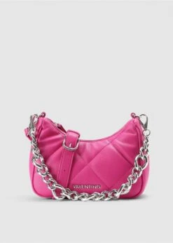 Valentino Cold Relove Recycle Fuxia Quilted Cross-Body Bag