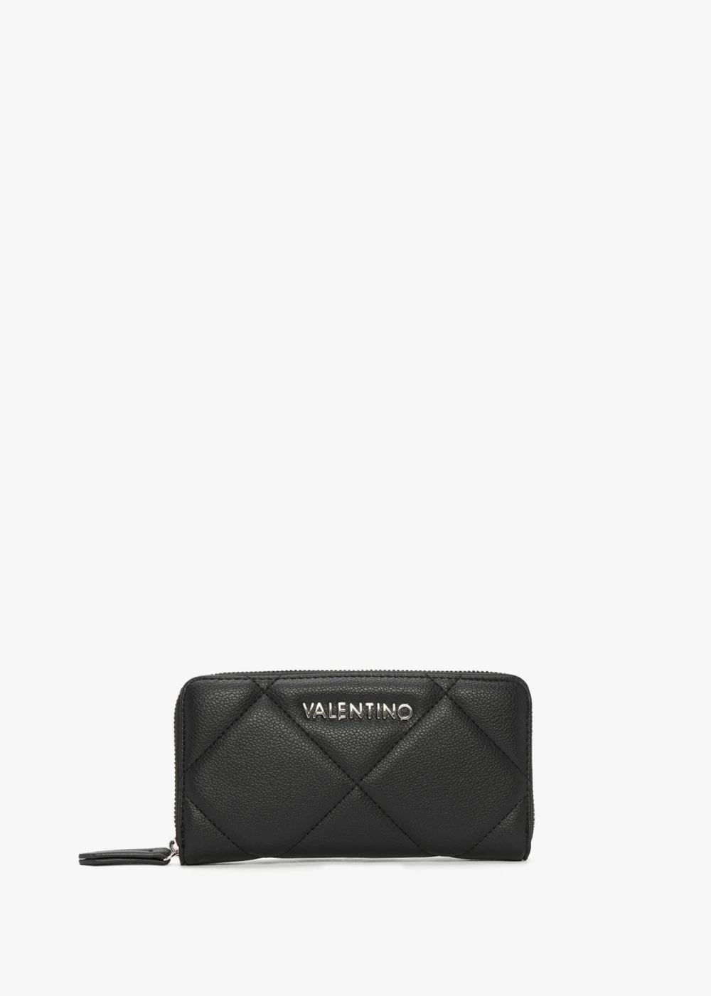 Valentino Cold Relove Recycle Nero Quilted Zip Around Wallet 1 Valentino Cold Relove Recycle Nero Quilted Zip Around Wallet