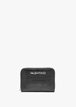 Valentino Conscious Relove Recycle Moc Croc Nero Wallet