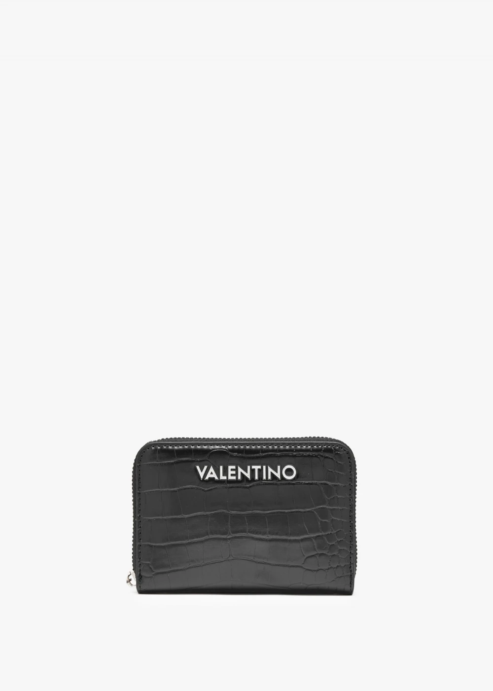 Valentino Conscious Relove Recycle Moc Croc Nero Wallet 1 Valentino Conscious Relove Recycle Moc Croc Nero Wallet