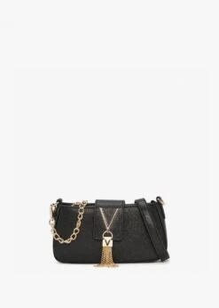 Valentino Divina Nero Gold Baguette Bag