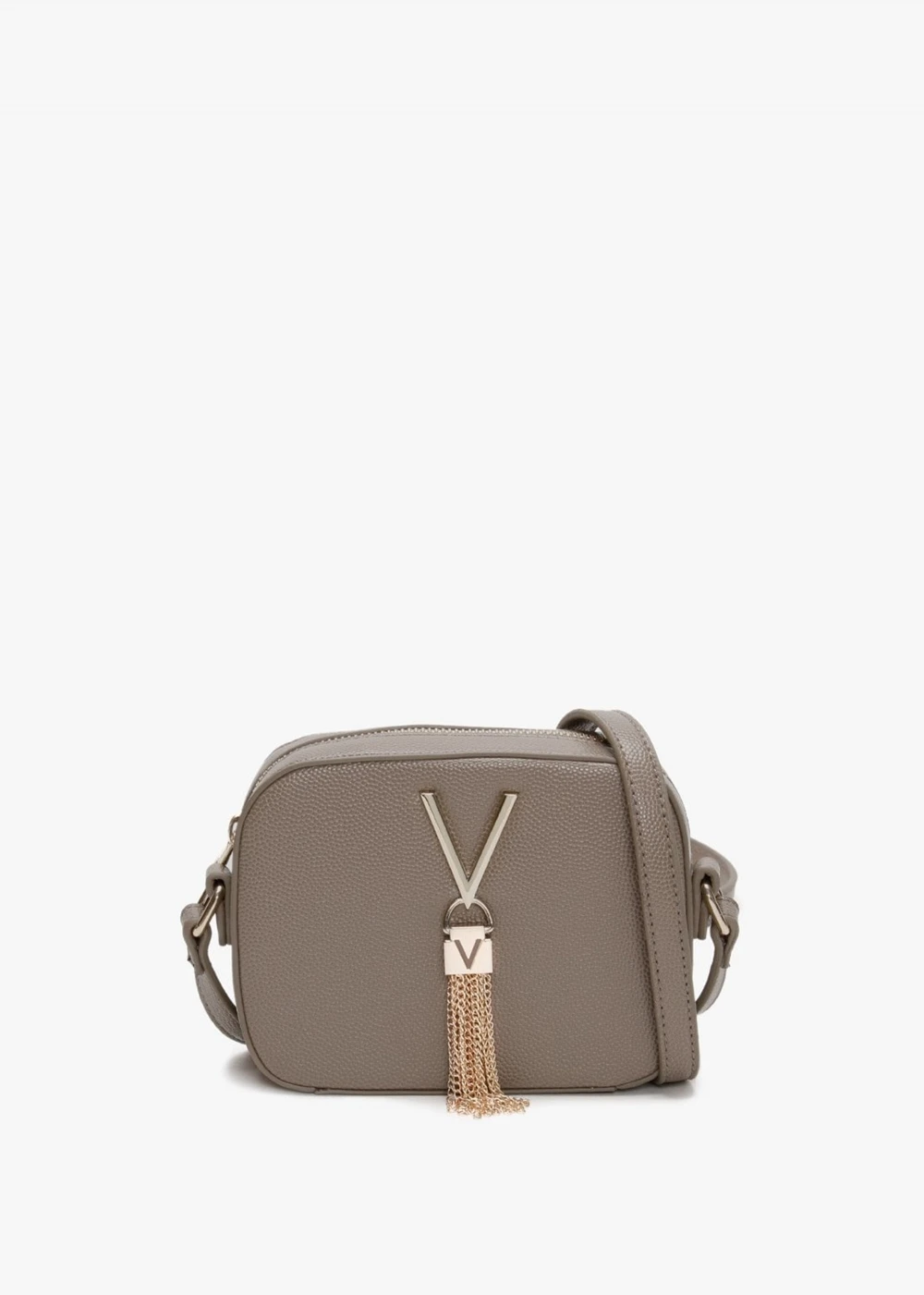 Valentino Divina Taupe Pebbled Camera Bag 1 Valentino Divina Taupe Pebbled Camera Bag