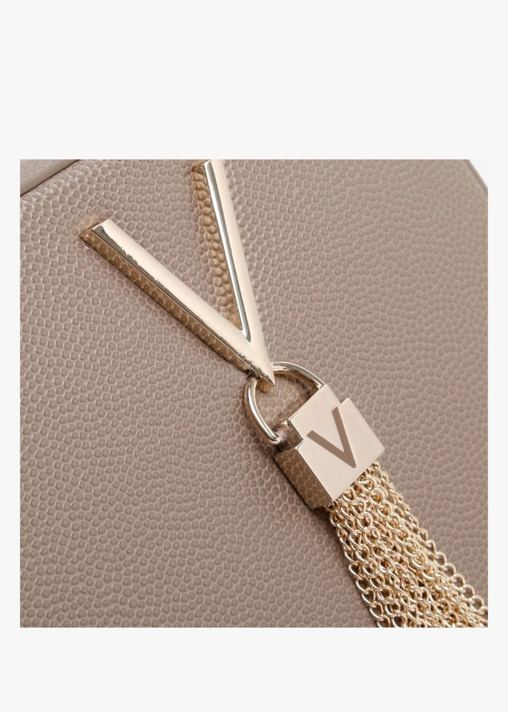 Valentino Divina Taupe Pebbled Camera Bag 4 Valentino Divina Taupe Pebbled Camera Bag - Image 4