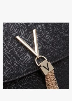 Valentino Divina Large Black Pebbled Shoulder Bag -Daniel Footwear Shop val divina large shoulder p135039 195123 image