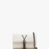 Valentino Divina Bianco Pebbled Shoulder Bag