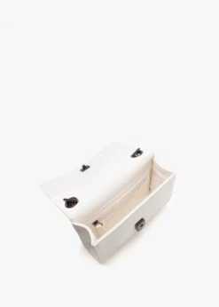 Valentino Divina Bianco Pebbled Shoulder Bag -Daniel Footwear Shop val divina shoulder p114661 194500 image