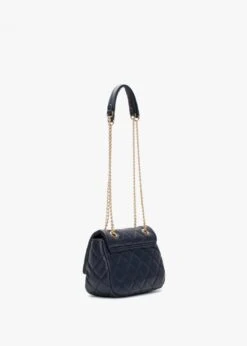 Valentino Ocarina Blue Quilted Cross-Body Bag