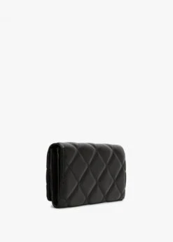Valentino Ocarina Black Quilted Flap-Over Wallet -Daniel Footwear Shop val ocarina flapover p121733 199613 image