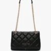 Valentino Ocarina Black Quilted Satchel Bag