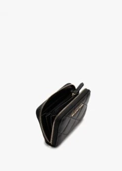 Valentino Small Ocarina Black Quilted Zip Around Wallet -Daniel Footwear Shop val ocarina small zip p119997 201441 image