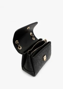 Valentino Relax Embossed Logo Nero Flapover Shoulder Bag -Daniel Footwear Shop val relax flap bag p134875 197956 image