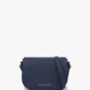 Valentino Superman Blu Pebbled Saddle Bag